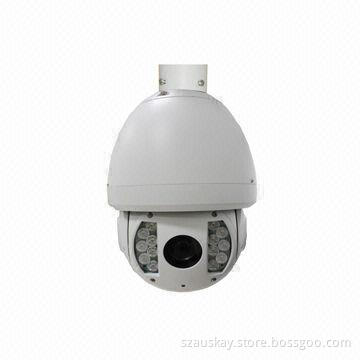 Popular IP speed dome camera, IR 50 distance, 1/3 inch- CCD, waterproof and weather-resistant